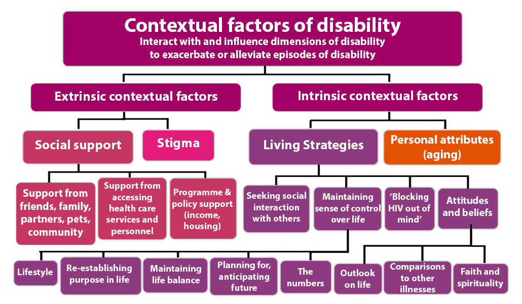 Contextual factors of disability. Read full description below.